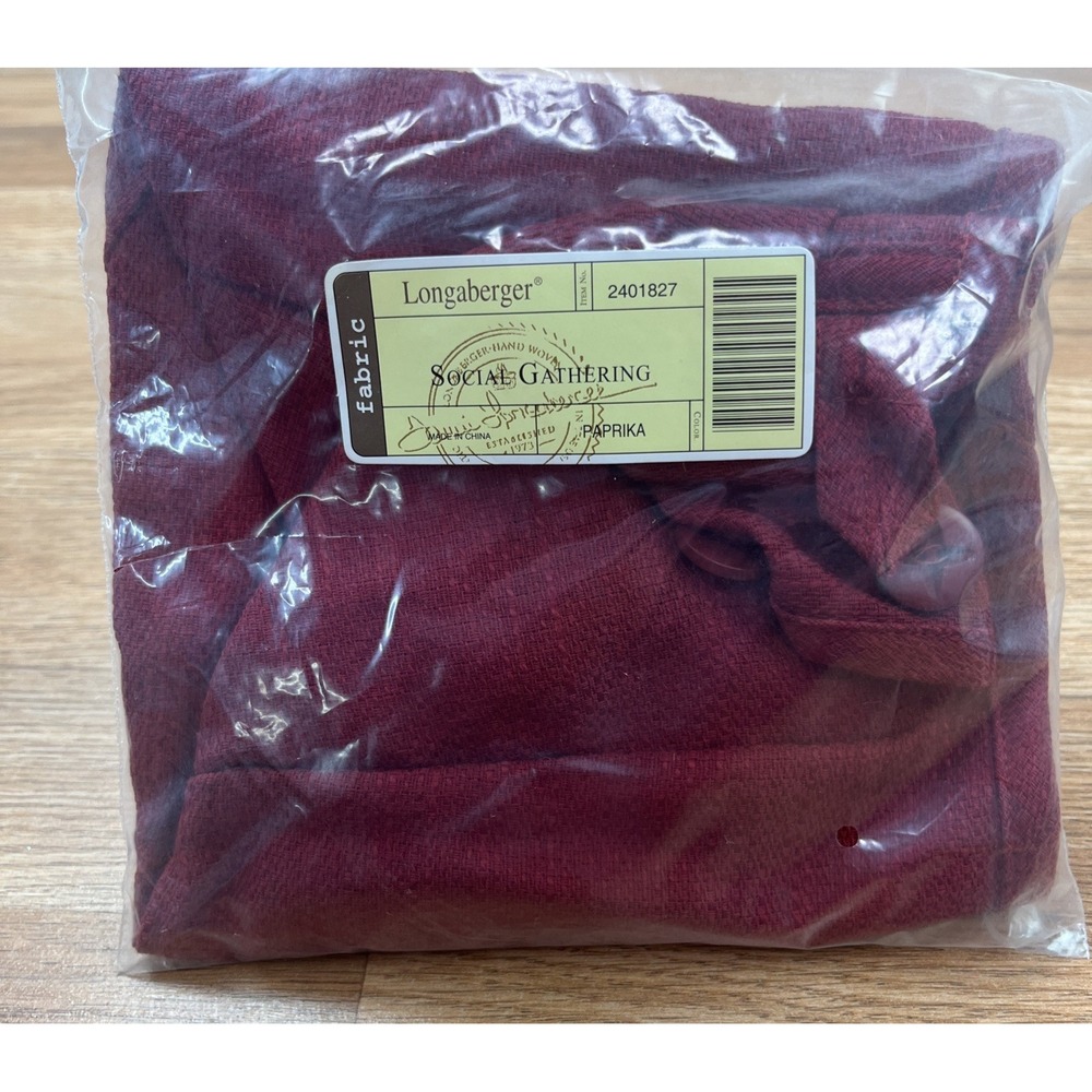 Longaberger Fabric Liner for Social Gathering Basket in Paprika 2401827 NEW